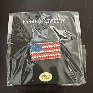 American Flag Brooch Pin